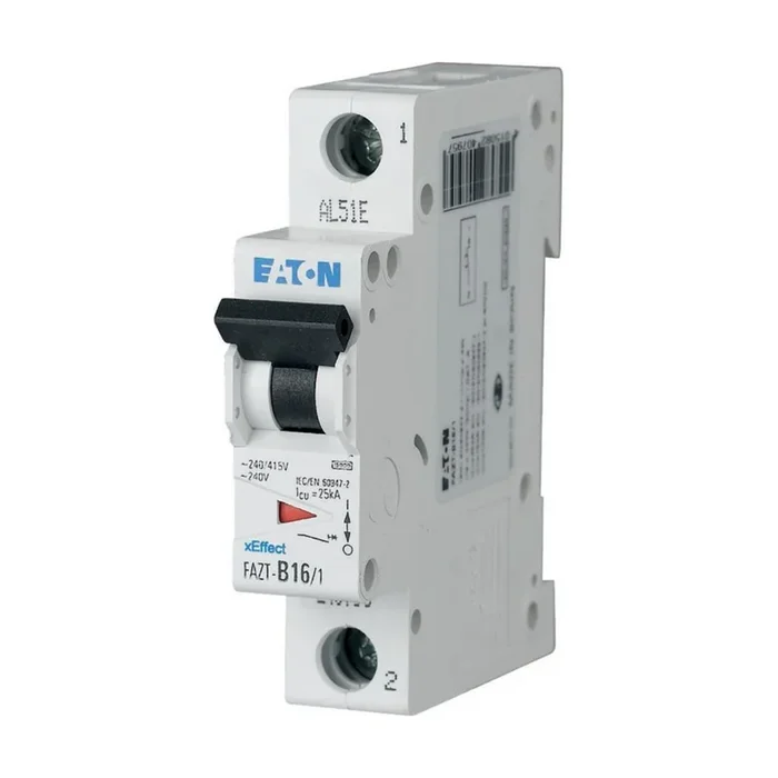Disjoncteur Eaton FAZ 1P, 16A, pouvoir de coupure 15 kA