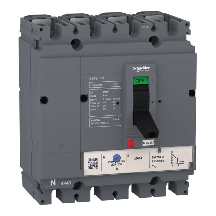 Disjoncteur électronique Schneider Electric, 160A, Enfichable