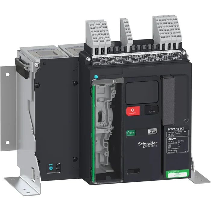 Disjoncteur Schneider Electric Masterpact 4 pôles, 1.6kA, montage fixe