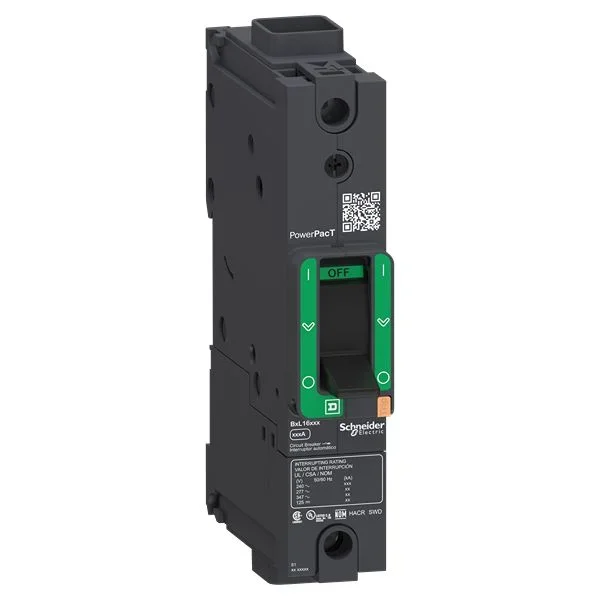 Disjoncteur Schneider Electric PowerPact 1 pôles, 35A, pouvoir de coupure 65 kA, A clipser