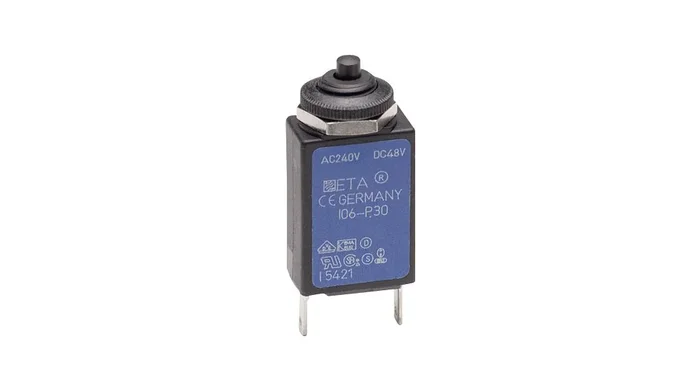 Disjoncteur thermique イーティーエィ 106-P30, 2A, 1 pôle, 48V