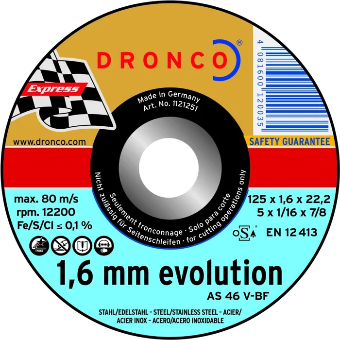 Disque à tronçonner Acier Pro ATI diamètre 125mm