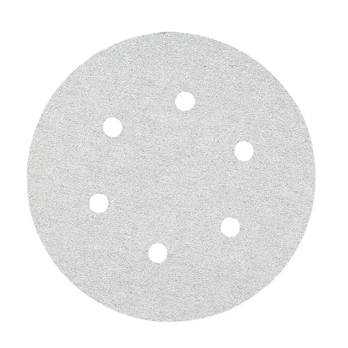 Disque abrasif Ø150 G320 blanc velcro – Lot de 10 – HIKOKI – 753149