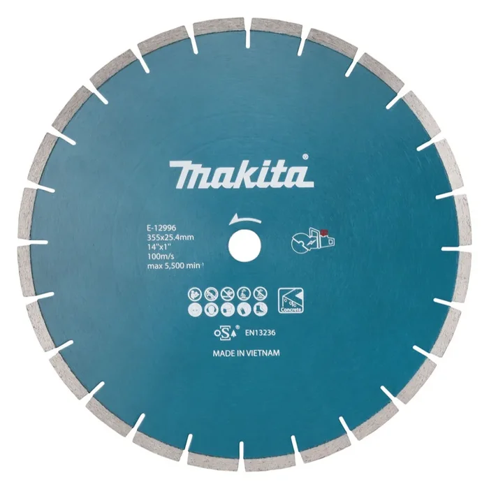 DISQUE DIAMANT BETON MAKITA Ø 355MM SPECIAL DECOUPEUSE BATTERIE – E-12996
