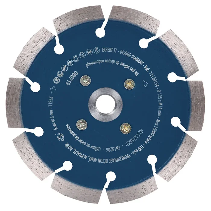 DISQUE DIAMANT EXPERT TT D. 125 x M14 x h 10 SIDAMO – 11130154