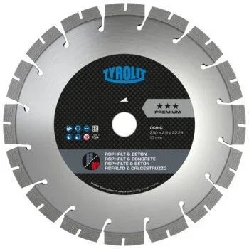 Disque diamant mixte – sciage électro-portatif 230×2,6×22,23 PREMIUM TYROLIT – 34470457