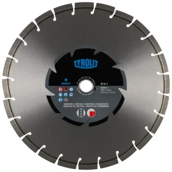 Disque diamant mixte pour tronçonnage à sec – sciageportatif diam. 300×2,8×25,4 BASIC TYROLIT – 736311