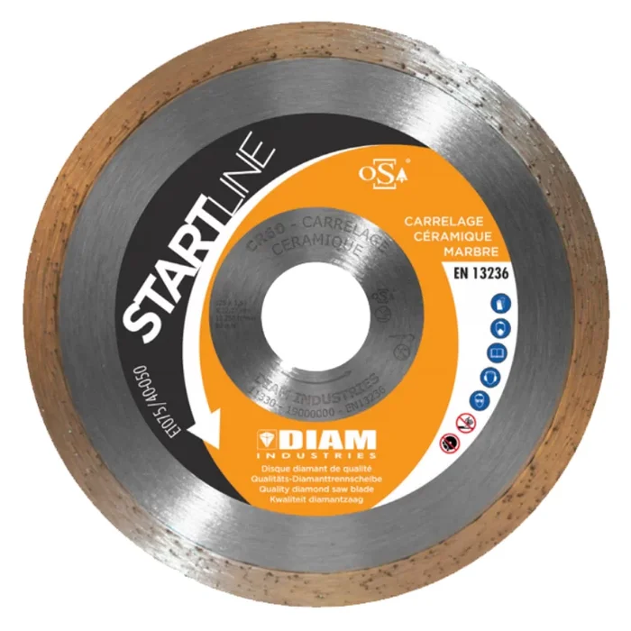 Disque diamant StartLine CR60 carrelage et ceramique Ø 125 x 22,23 mm – Diam Industries