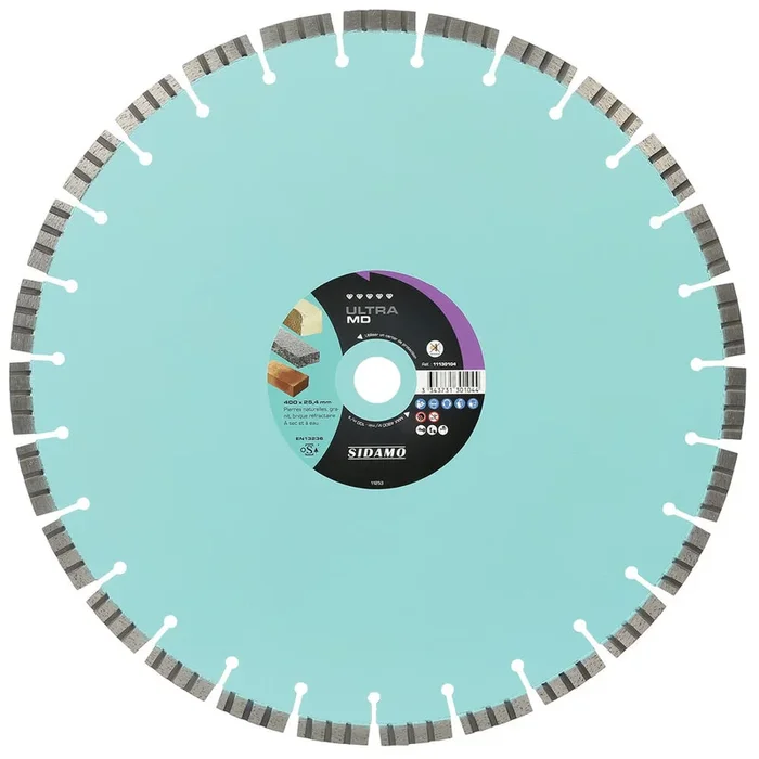 DISQUE DIAMANT ULTRA MD D. 400 x 25,4 x h 12 SIDAMO – 11130104