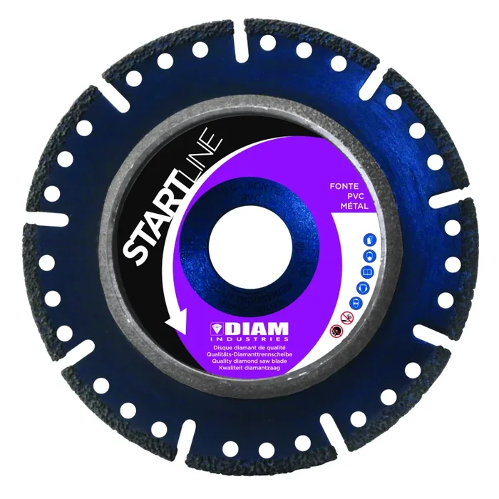 Disque duo PVC 125mm Diam Industries pour couper et chanfreiner