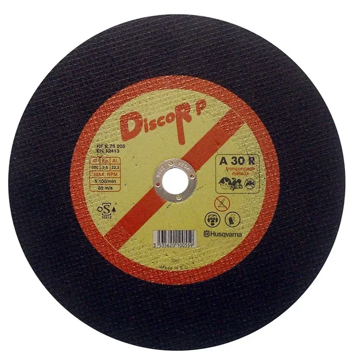 DISQUE HUSQVARNA DISCOR A30R-S MÉTAUX Ø 300 ALÉSAGE 22,2 MM -543058903