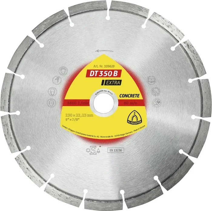 Disques à tronçonner diamantés DT EXTRA DT350B S 150X2,4X22,23 11S 10 KLINGSPOR – 345382