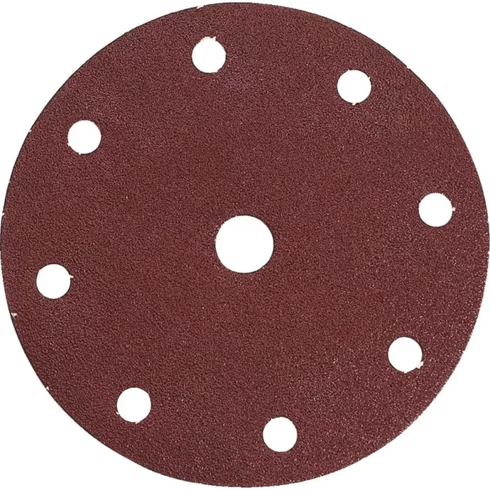 Disques abrasifs diametre 150 mm auto-agrippant 8 + 1 trous (bois/metal) boite de 10