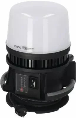 Dôme de chantier hybride 360° 100 W – rechargeable