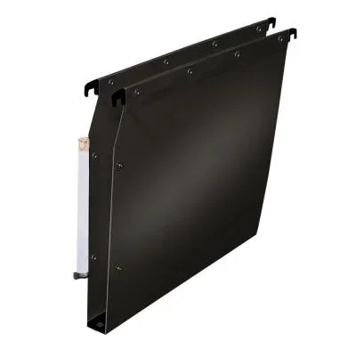 Dossiers suspendus L’oblique AZ polypro fun 330 – fond 30 mm – pour armoire – noir – lot de 10