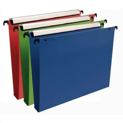 Dossiers suspendus VMG en polypro assortis Esselte – pour tiroir – fond 30 – boîte de 10