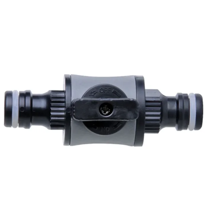 Double raccord automatique droit male – Vanne de regulation debit arrosage – Techn&rsquo;O – Noir