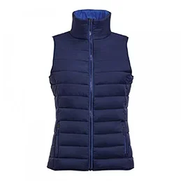 Doudoune sans manche personnalisable – femme – bleu marine