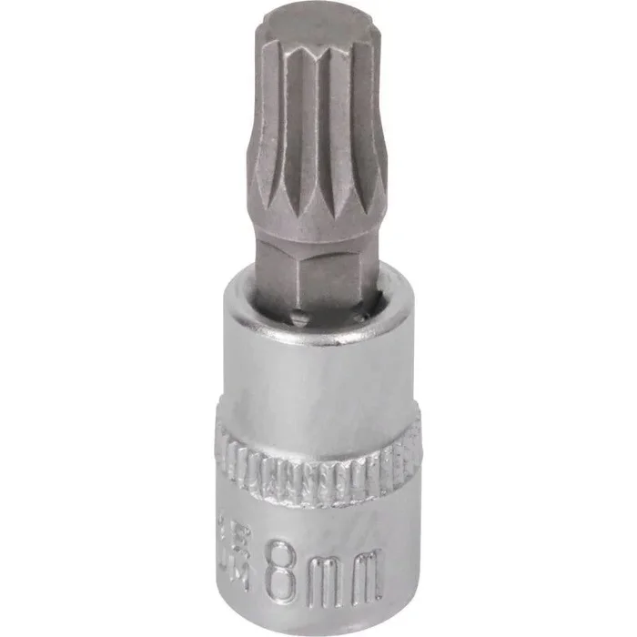 Douille 37mm embout x2n 1/4′ taille m8 dt DRAKKAR TOOLS – 12098