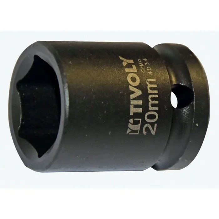 Douille à choc magnétique F 1/2&Prime; -IMPACT -Pour vis 6 pans mâle N°: N20 / L: 38 TIVOLY – 11591422000
