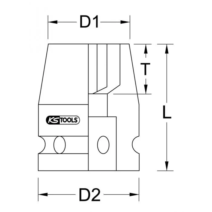 Douille à chocs TORX-E 1/4’’, E8 KSTOOLS – 5151068