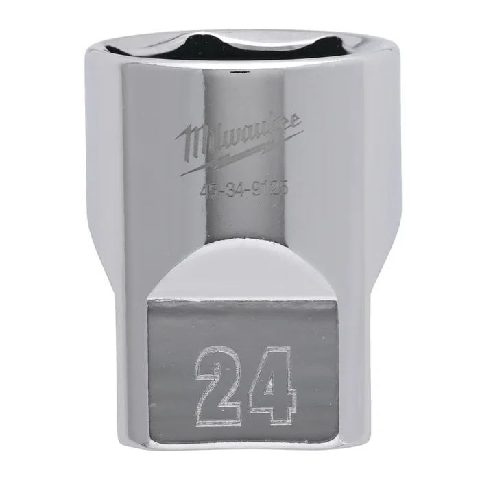 Douille a cliquet 1/2 courte 24 mm MILWAUKEE ACCESSOIRES – 4932480022
