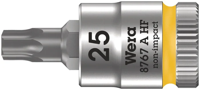 Douille-embout à emmanchement 1/4&Prime; avec fonction de retenue 8767 A HF TORX 25 x 28 mm WERA – 05003365001