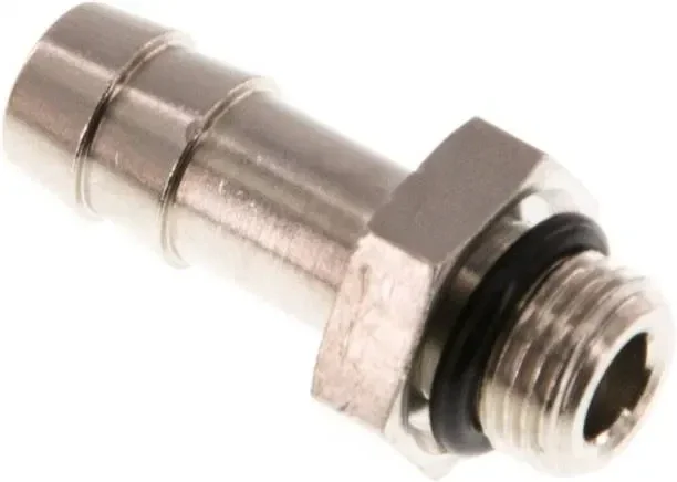 Douille filetée avec joint torique G 1/8&Prime;-8 (5/16&Prime;)mm, laiton nickelé