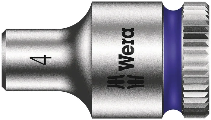 Douille Wera, 6 pans, 1/4 pouce, Métrique