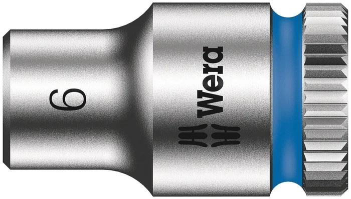 Douille Wera, 6 pans, 1/4 pouce, Métrique