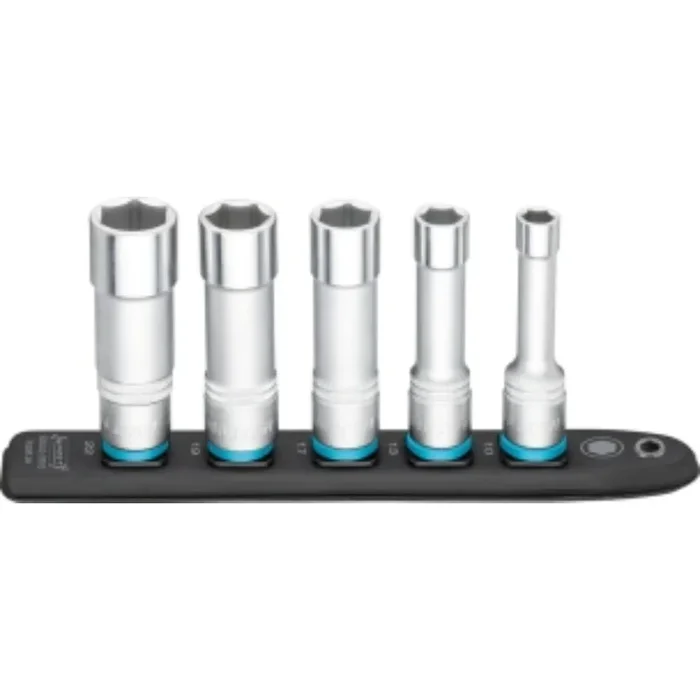 DOUILLES 1/2″ LONGUES SUR SUPPORT MAGNÉTIQUE – 5PC – HAZET – HZ245246
