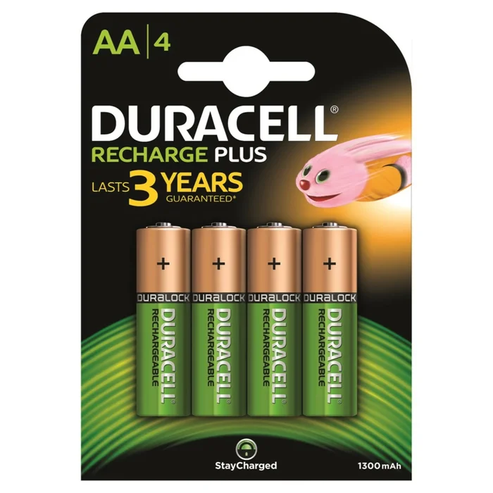 Duracell 3100000225 pile rechargeable plus AA 1300mAh 4pcs.