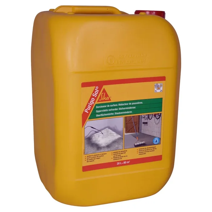 DURCISSEUR DE SURFACE PACK DE 4 BIDONS DE 5L DE PURIGO SOL NATURIALES – SIKA – 7097