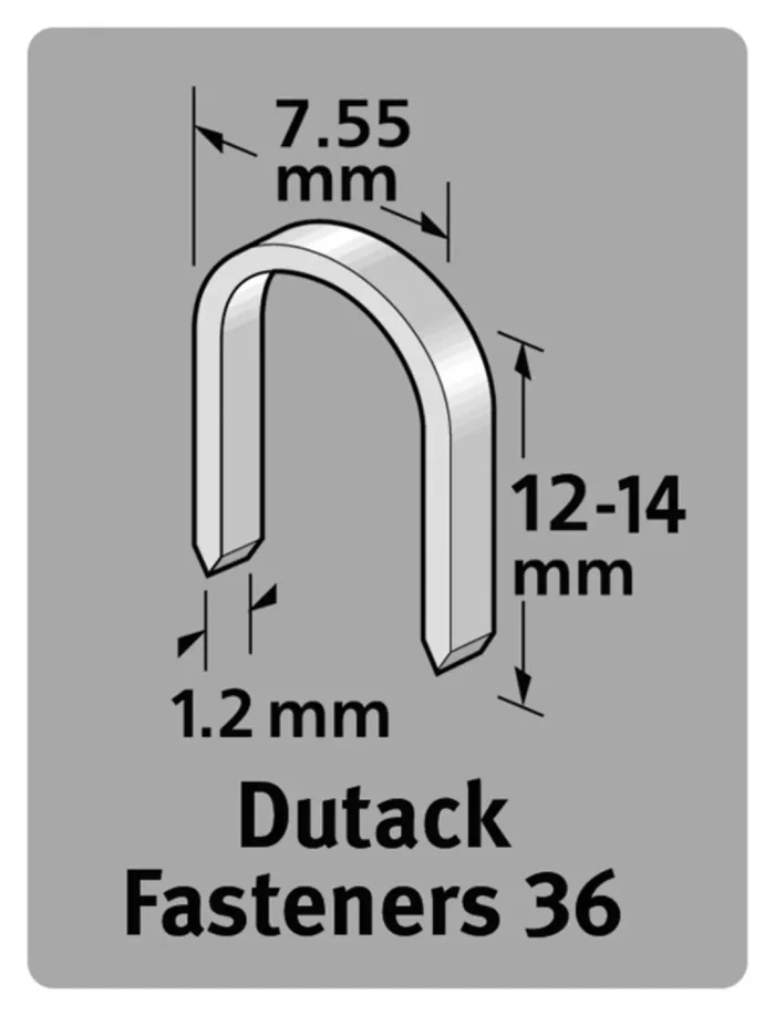 Dutack 5011010 Agrafes – Série 36 – 12mm (1000pcs)