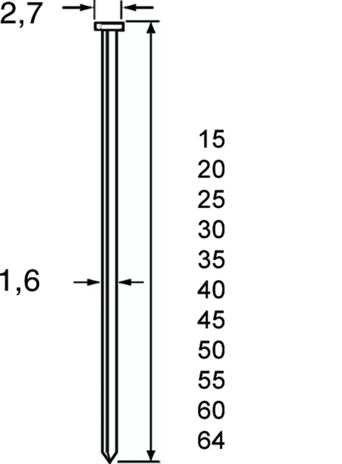 Dutack 5138031 Pointes pour cloueur