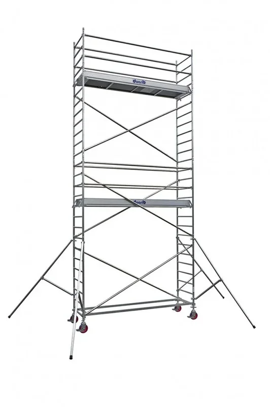 Echafaudage roulant aluminium DUARIB Docker2 85 295 hauteur travail 9,90 m lisses/sous lisses – 7130080