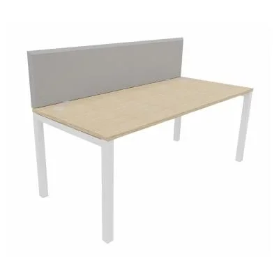 Écran séparation acoustique individuel Zitto H. 48 x L. 120 cm – Gris – Avec pince de fixation