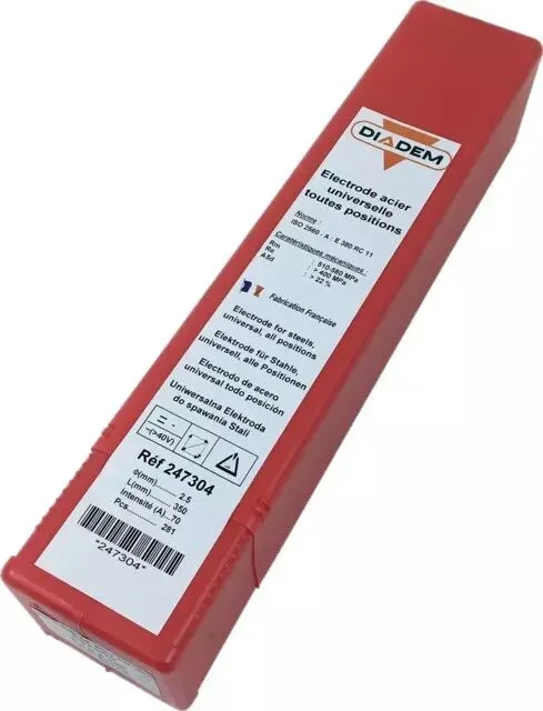 Electrode rutile ø 2,5 boite de 281 diadem