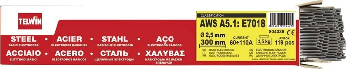 Electrodes de soudage rutiles acier TELWIN – 04724