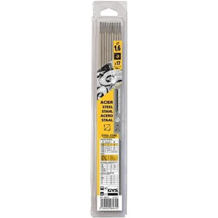 Electrodes GYS acier O1,6mm (x17)