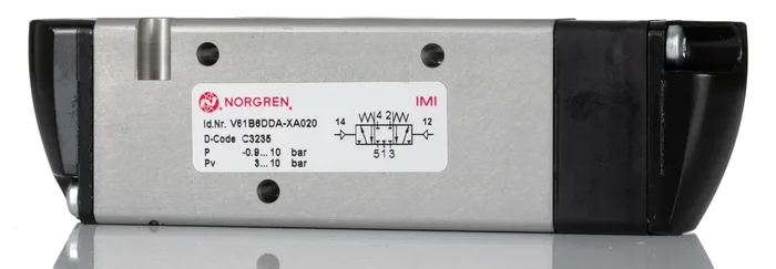 Electrodistributeur piloté Norgren série V61 fonction APB, Assistée/Assistée, G 1/4