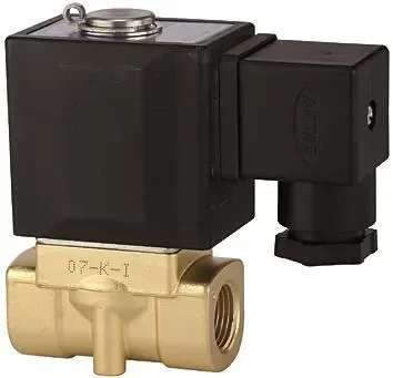 Electrovanne (2/2) / fermée hors tension G 1/2 / laiton / 24 V DC 116589