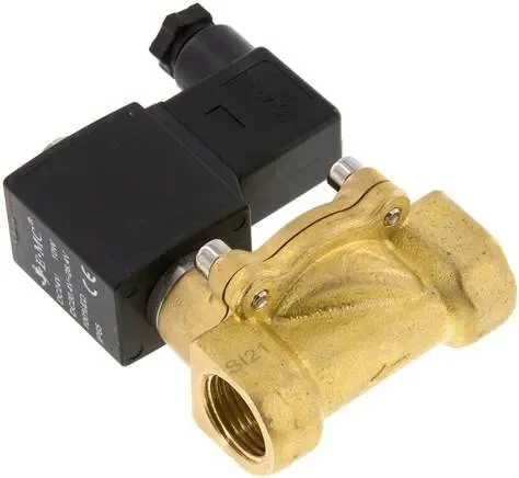 Électrovanne 2/2 voies en laiton G 1/2&Prime; 24 V= Eco (NO), joint FKM