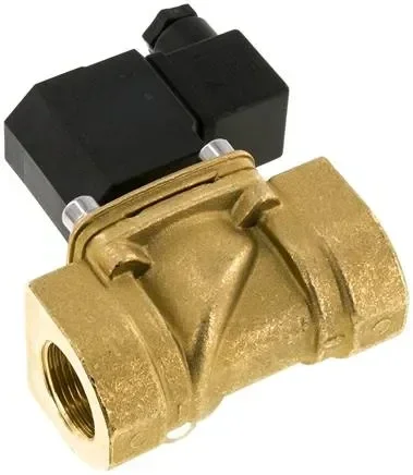 Électrovanne 2/2 voies en laiton G 3/4″, -0,95 – 16 bar, normalement fermée (NF) 230 V