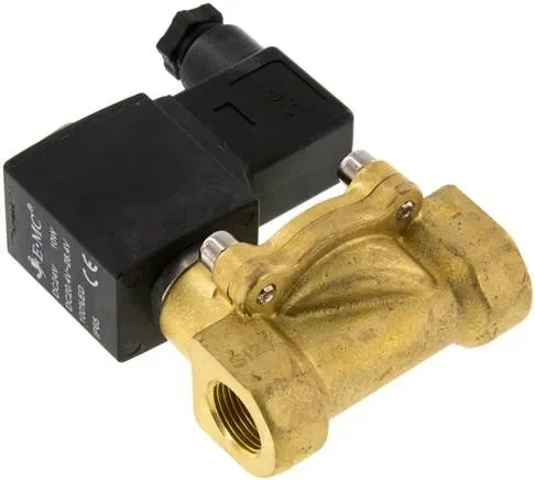 Électrovanne 2/2 voies en laiton G 3/8″ 230 V Eco (NO), joint FKM
