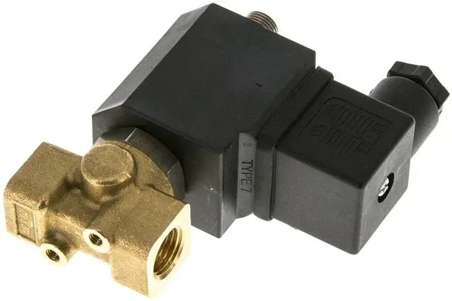 Électrovanne 3/2 voies G 1/4&Prime; normalement ouverte (NO) 24V=