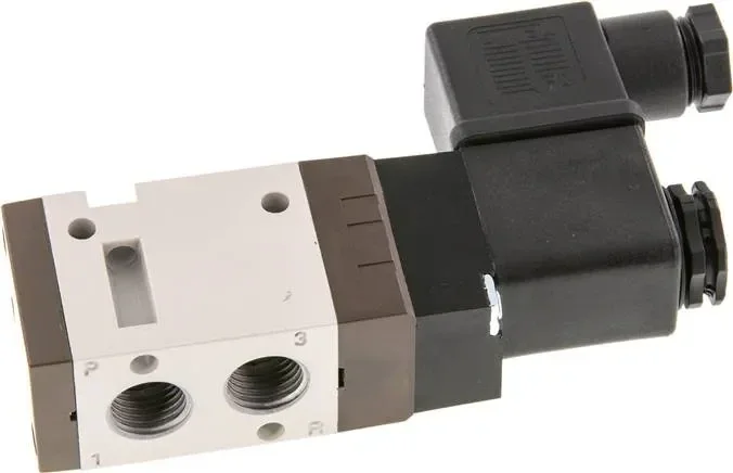 Électrovanne 3/2 voies, G 1/4&Prime;, rappel par ressort (NF), 12 V=, pilote polyamide