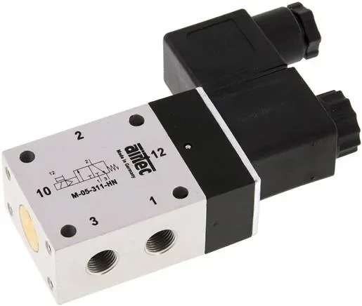Électrovanne 3/2 voies, G 1/8&Prime;, rappel par ressort (NO), 115 V CA, NW6