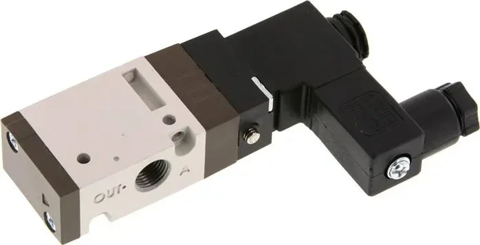 Électrovanne 3/2 voies, G 1/8&Prime;, rappel par ressort (NO), 24 V=