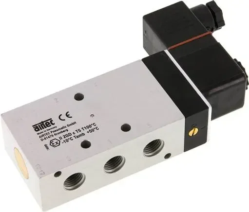 electrovanne 5/2, G 1/4&Prime;, ressort pneumatique, 24 V=(ATEX), NW 9, alimentation à partir de circuits à sécurité intrinsèque